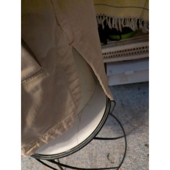 We The Free Oversized Tan Cotton Denim drop shoulder jacket sz XS Fits size 14 - Picture 3 of 6